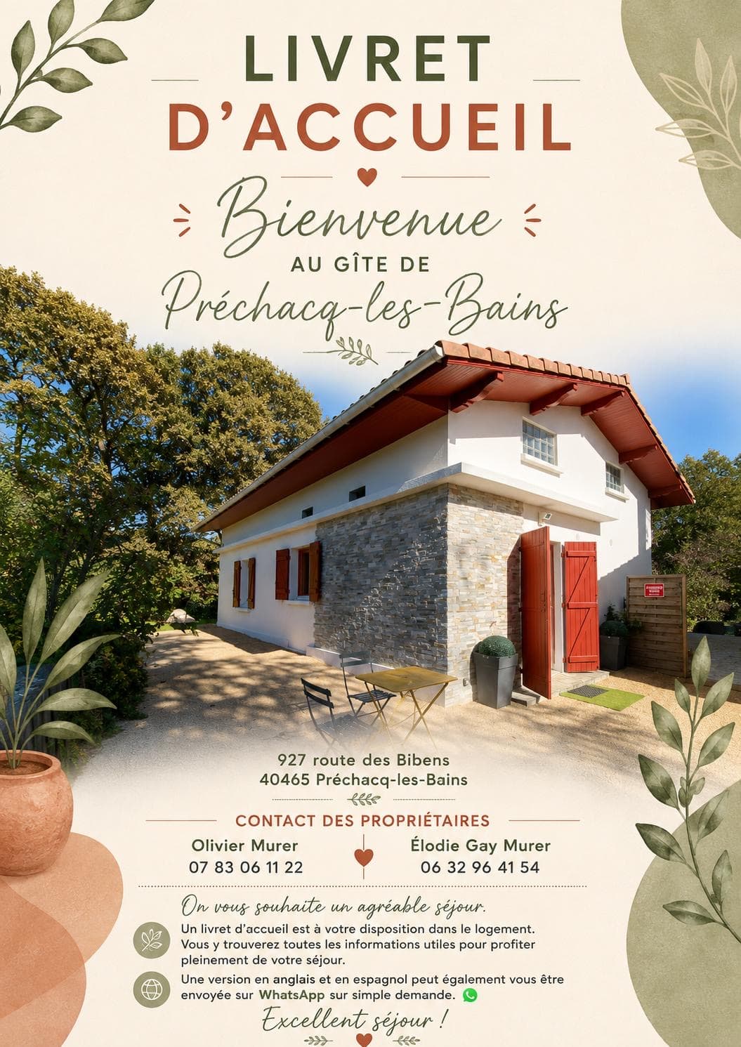 Le Gite Préchacquois dans les LANDES